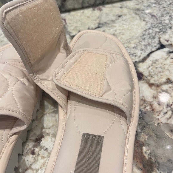 rag & bone Quilted Hook & Loop Women's Slides in Color "Buff Sand Cream" - 37.5 - Picture 4 of 7